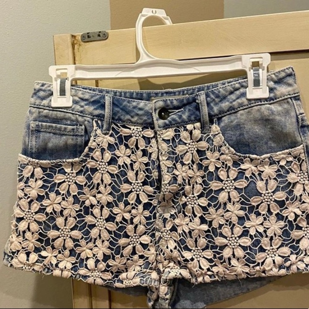 Rich jean shorts